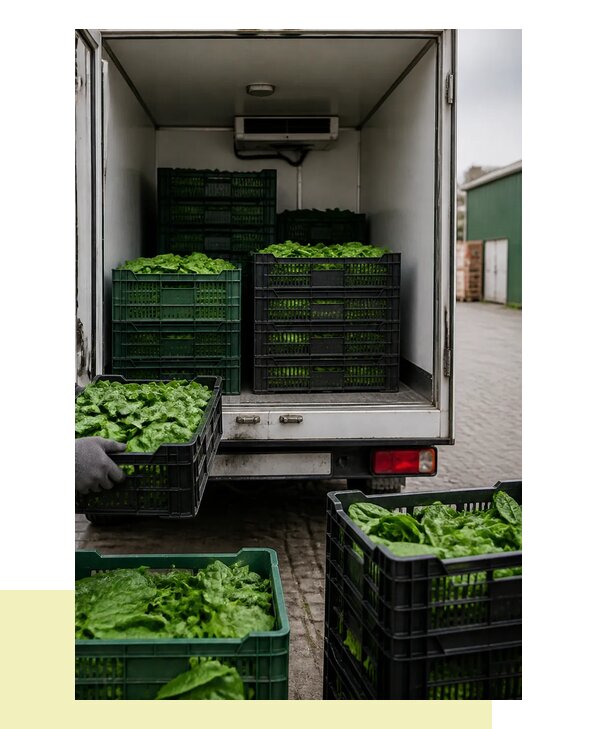 Перевозка шпината в Каспийск с сохранением свежести продукции